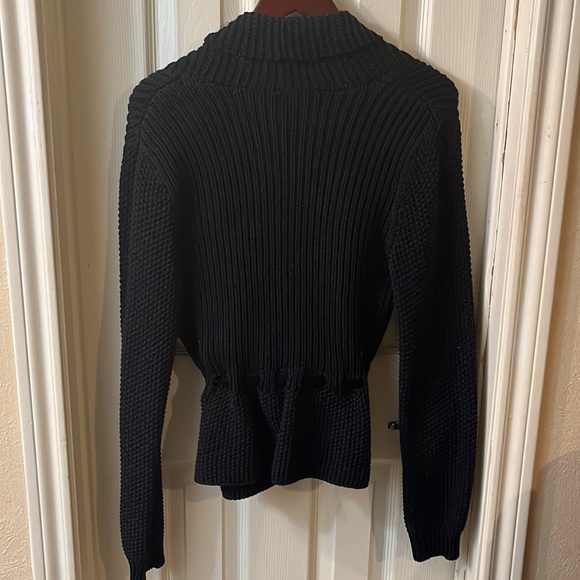 RALPH LAUREN SWEATER W VELVET TIE SIZE MEDIUM - Picture 3 of 5